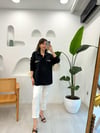SİYAH 4145 İŞLEMELİ GÖMLEK 