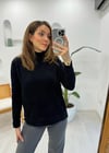 SİYAH 4225 AGNELLO MİDİ KAZAK