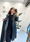 SİYAH 4237 STREET LEATHER TRENCH 