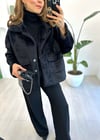 SİYAH 4452 PELUŞ CEKET 