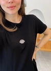 SİYAH 4491 AKSESUARLI TİŞÖRT