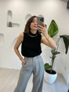 SİYAH 4553 YAKA ZİNCİR DETAY KAZAK 