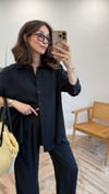 SİYAH 4585 GÖMLEK TAKIM 
