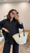 SİYAH 4585 GÖMLEK TAKIM 