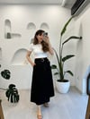 SİYAH 4610 KEMERLİ ETEK 
