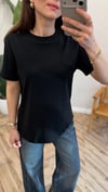 SİYAH 4625 BASİC TİŞÖRT 