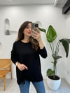 SİYAH 4628 BASİC TUNİK 