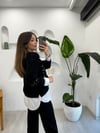 SİYAH 4653 PULLU GÖMLEK