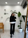 SİYAH 4653 PULLU GÖMLEK