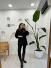 SİYAH 4670 İŞLEMELİ TUNİK 
