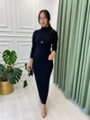 SİYAH 4701 TRİKO ELBİSE 