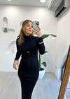 SİYAH 4701 TRİKO ELBİSE 