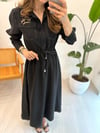 SİYAH 4730 TENCEL ELBİSE 
