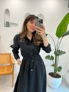 SİYAH 4730 TENCEL ELBİSE 