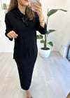 SİYAH 4905 DEGAJE YAKA KALEM ETEK TAKIM 
