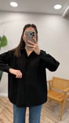 SİYAH 4943 POPLİN GÖMLEK