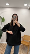 SİYAH 4943 POPLİN GÖMLEK