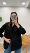 SİYAH 4943 POPLİN GÖMLEK