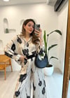 SİYAH 4948 ÇİÇEK DESEN PANTOLON