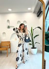 SİYAH 4948 ÇİÇEK DESEN PANTOLON