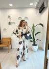 SİYAH 4948 ÇİÇEK DESEN PANTOLON