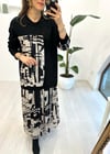 SİYAH 4979 DESENLİ SATEN ETEK TAKIM