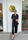 SİYAH 4980 ZIMBA DETAY TENCEL PANTOLON TAKIM