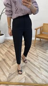 SİYAH 50109 PENSLİ HAVUÇ PANTOLON