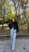 SİYAH 5078 KISA KÜRK CEKET 