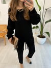 SİYAH 51110 SELANİK ÖRME KAZAK