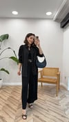 SİYAH 5359 PLİSE PANTOLON ETEK 