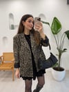 SİYAH 5537 LEOPAR BLAZER CEKET