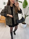 SİYAH 5537 LEOPAR BLAZER CEKET