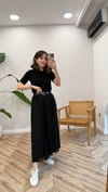 SİYAH 5638 ŞİFON KRAŞLI ETEK