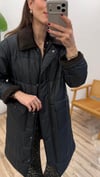 SİYAH 5691 KADİFE DETAY ŞİŞME MONT 