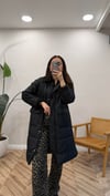 SİYAH 5691 KADİFE DETAY ŞİŞME MONT 