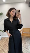 SİYAH 5743 GÖMLEK ELBİSE