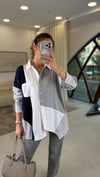 SİYAH 5799 TAŞLI GÖMLEK 