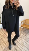 SİYAH 5893 YÜKSEK YAKA SWEATSHİRT 