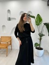 SİYAH 5948 TENCEL TRİKO ETEK TAKIM 