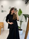 SİYAH 5948 TENCEL TRİKO ETEK TAKIM 