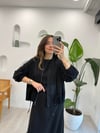 SİYAH 5950 TENCEL ELBİSE TAKIM 