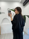 SİYAH 5950 TENCEL ELBİSE TAKIM 