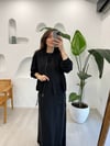 SİYAH 5950 TENCEL ELBİSE TAKIM 