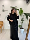 SİYAH 5950 TENCEL ELBİSE TAKIM 