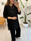 SİYAH 5968 ÖRME KREP TAKIM 