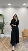SİYAH 6116 GOLD DÜĞMELİ ETEK TAKIM 