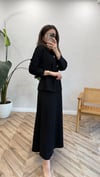 SİYAH 6116 GOLD DÜĞMELİ ETEK TAKIM 