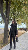 SİYAH 6167 YAKASI KÜRKLÜ MONT 
