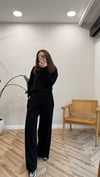 SİYAH 6309 BOL PAÇA PANTOLON 